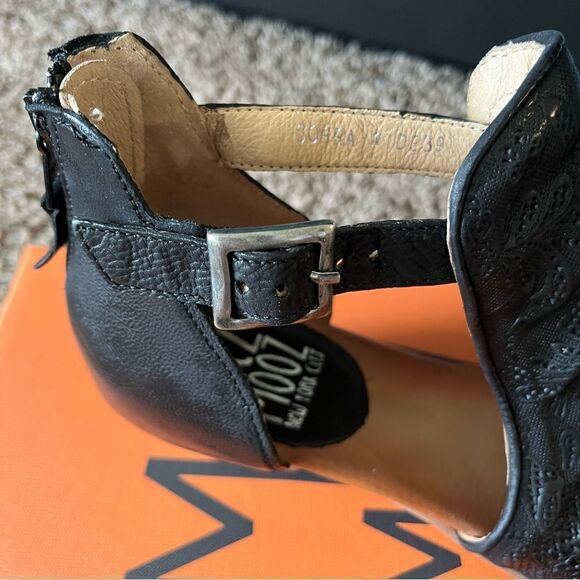 Miz Mooz Leather Wide Width Heeled Sandals - Picture 7 of 16